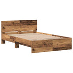 Bed Frame Old Wood 193 x 125 x 70 cm Engineered Wood