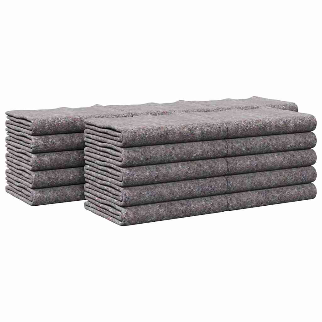 Moving Blankets 25 pcs Grey 150 x 200 cm Fabric