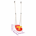 Baby Swings 2 Pcs Red 36 X 43 X 42 Cm Plastic