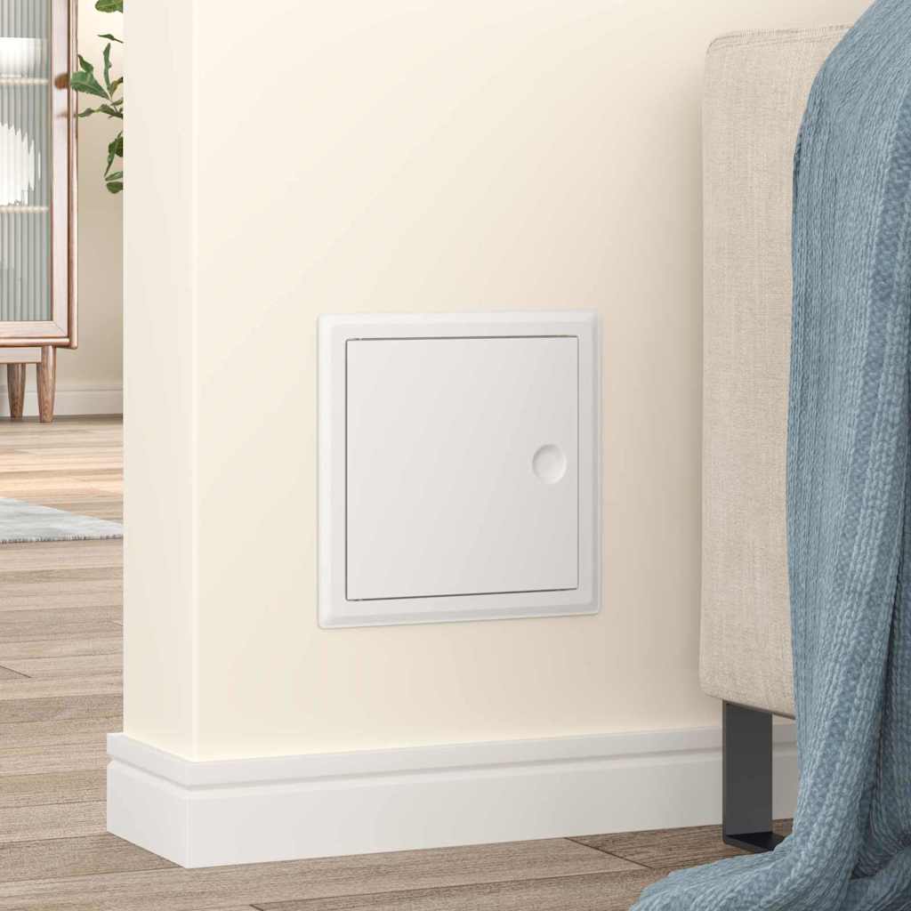 Access Panel 2 pcs White 23 x 23 x 3 cm Steel