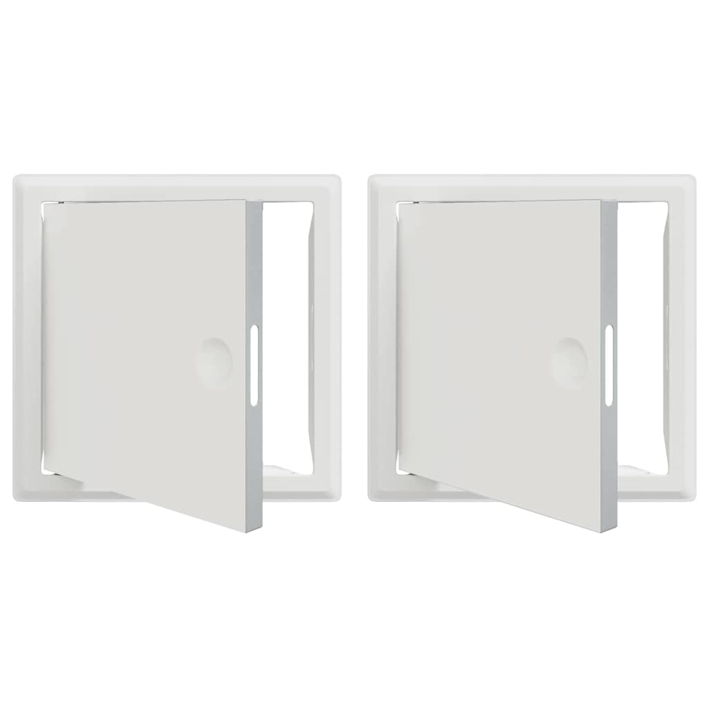 Access Panel 2 pcs White 23 x 23 x 3 cm Steel