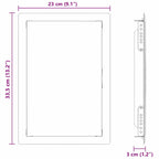 Access Panel White 33.5 x 23 x 3 cm Steel