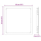 Access Panel White 33 x 33 x 3 cm Steel