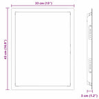 Access Panel White 43 x 33 x 3 cm Steel