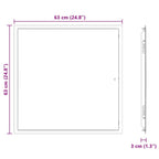 Access Panel White 63 x 63 x 3 cm Steel