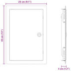 Access Panel White 33 x 23 x 3 cm Steel