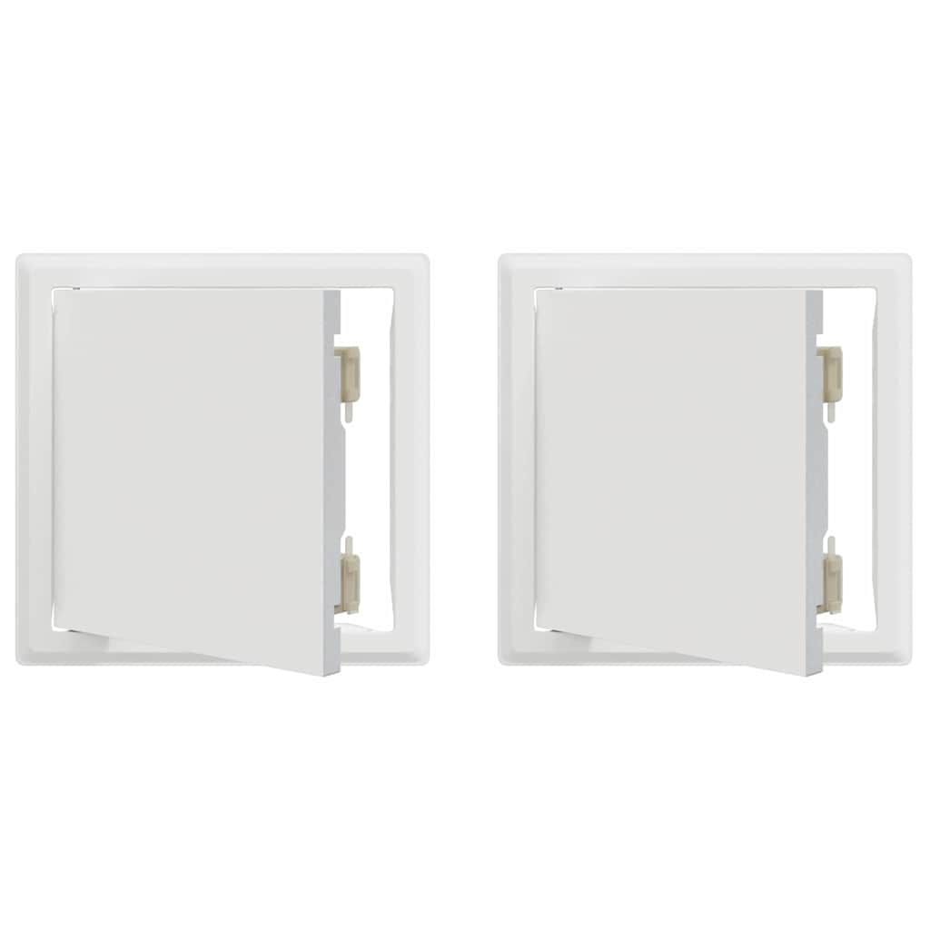 Access Panel 2 pcs White 23 x 23 x 3 cm Steel
