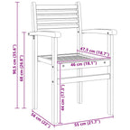 Chair 4 pcs Brown 56 x 55 x 90.5 cm Solid Teak Wood