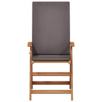 Garden Chair 4 pcs Brown and Grey 57 x 71.5 x 104 cm