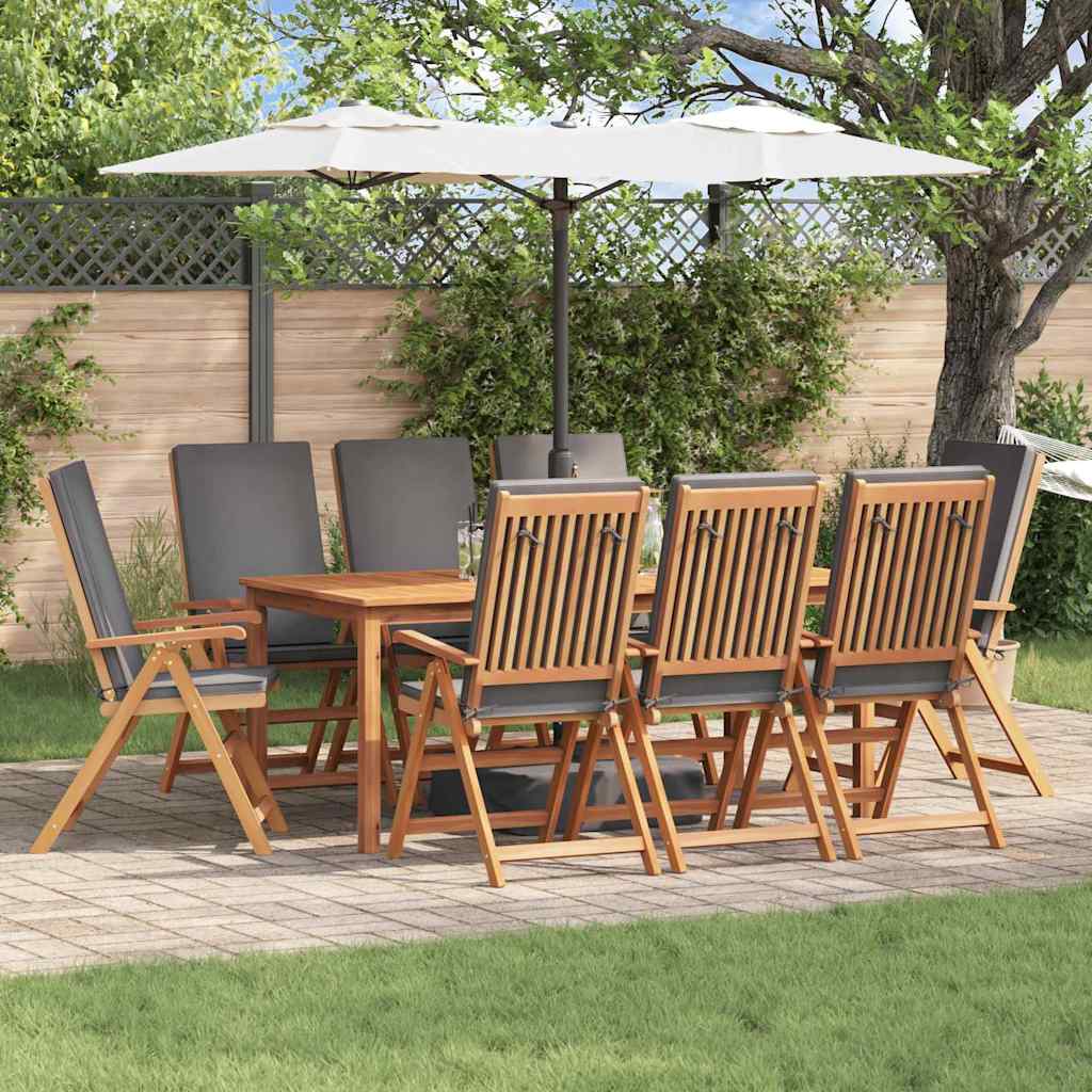 Garden Chair 8 pcs Brown and Grey 57 x 71.5 x 104 cm