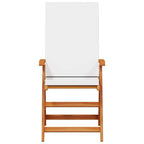 Garden Chair 6 pcs Brown and White 57 x 71.5 x 104 cm