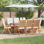 Garden Chair 8 pcs Brown and White 57 x 71.5 x 104 cm