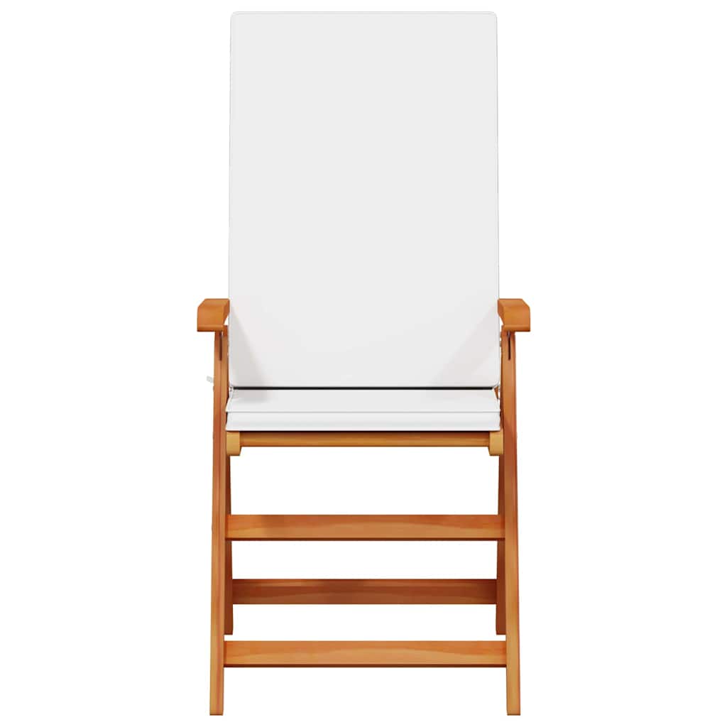 Garden Chair 8 pcs Brown and White 57 x 71.5 x 104 cm