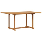 Garden Dining Set 5 pcs Natural Solid Acacia Wood