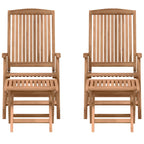 Garden Dining Set 4 pcs Brown Solid Teak Wood