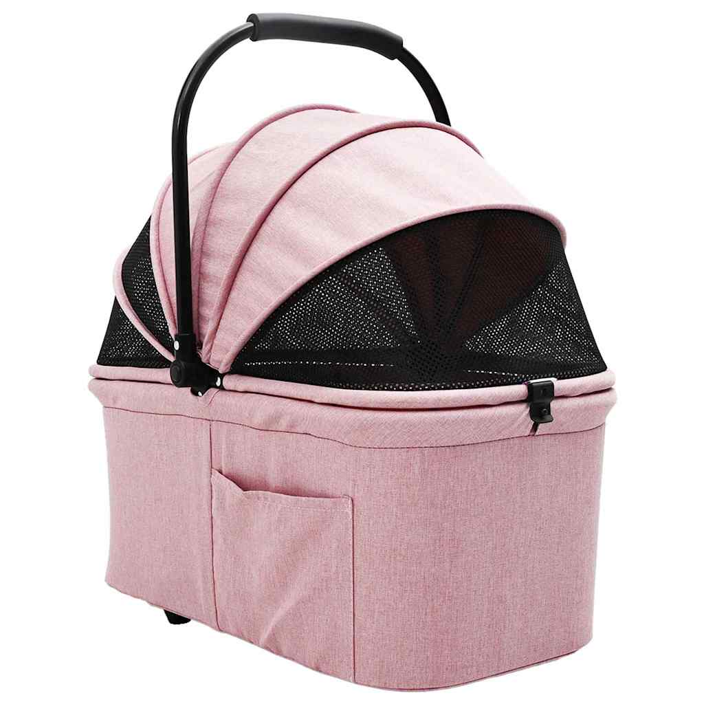 Folding Pet Stroller 81 X 47 X 99 Cm 600D Oxford Fabric