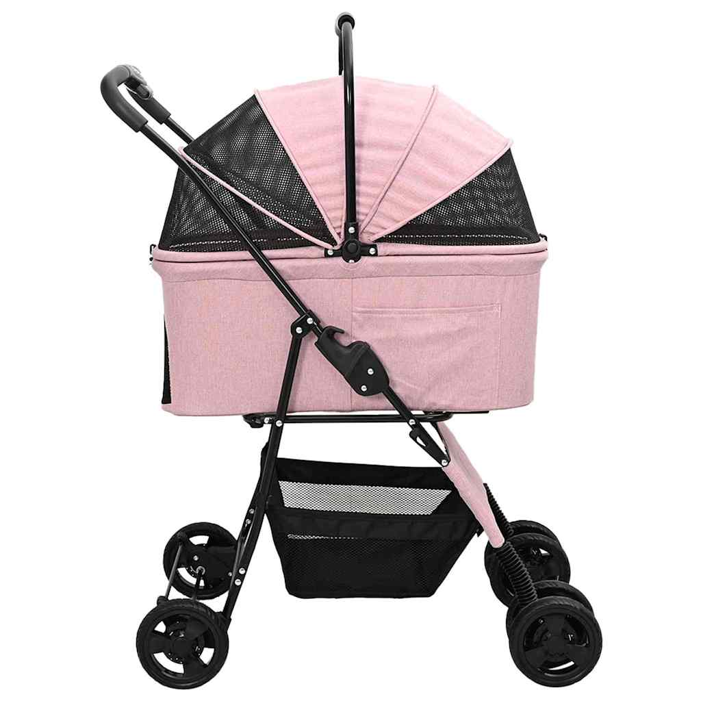 Folding Pet Stroller 81 X 47 X 99 Cm 600D Oxford Fabric