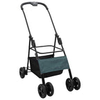 Folding Pet Stroller Adjustable Green 81 x 47 x 99 cm Polyester