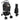 Folding Pet Stroller Black 81 x 47 x 99 cm 600D Oxford fabric