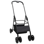 Folding Pet Stroller Adjustable Black 81 x 47 x 99 cm Polyester