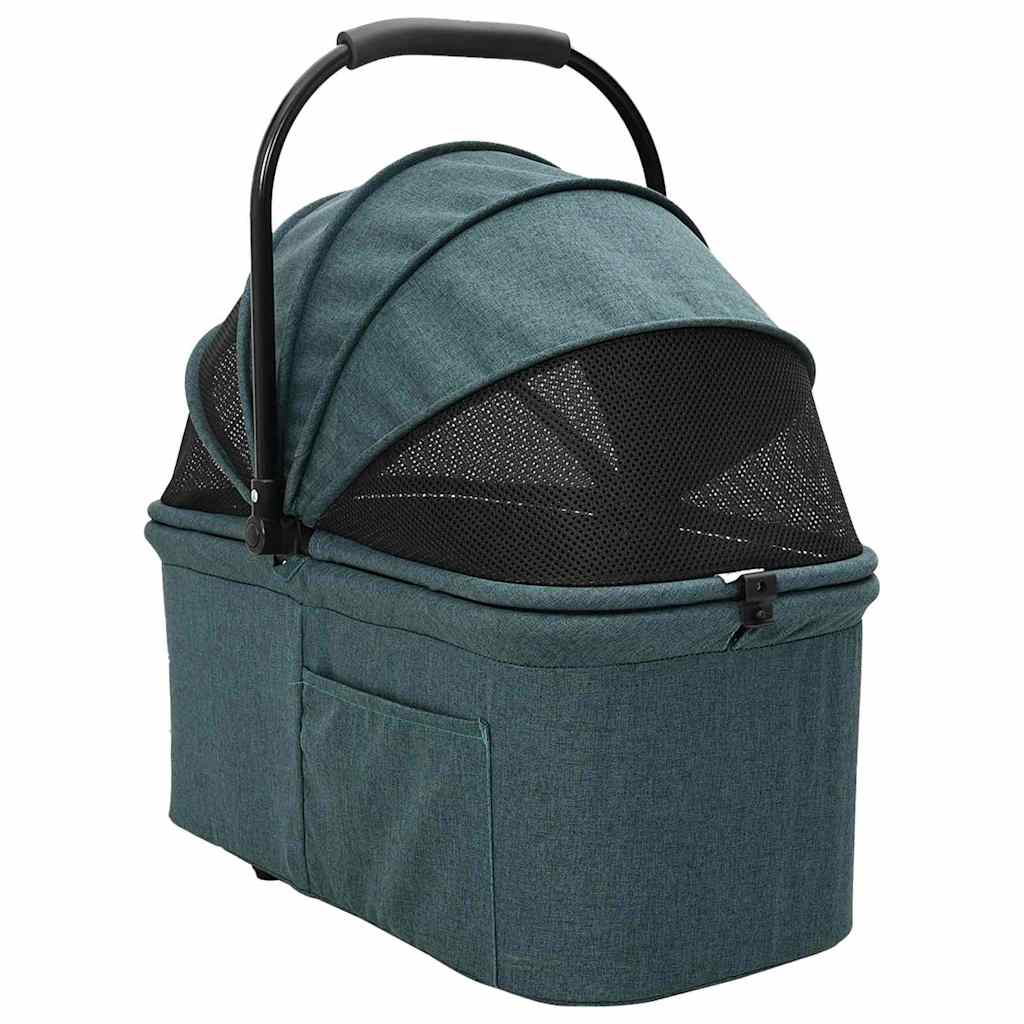 Folding Pet Stroller Green 78 x 54 x 101 cm Polyester