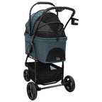 Folding Pet Stroller Green 78 x 54 x 101 cm Polyester