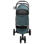 Folding Pet Stroller Green 78 x 54 x 101 cm Polyester
