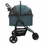 Folding Pet Stroller Green 78 x 54 x 101 cm Polyester