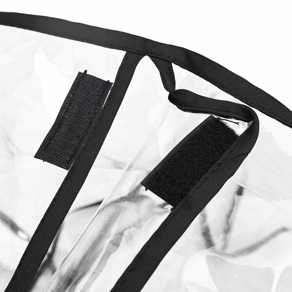 Pet Stroller Cover Folding Transparent 66 x 35 x 59 cm PVC
