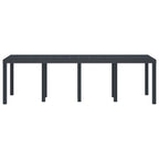 Garden Table Anthracite 250 x 100 x 73 cm Poly Rattan
