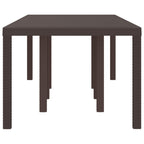 Garden Table Brown 250 x 100 x 73 cm Poly Rattan