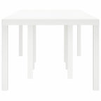 Garden Table White 250 x 100 x 73 cm Poly Rattan