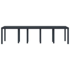 Garden Table Anthracite 300 x 100 x 73 cm Poly Rattan