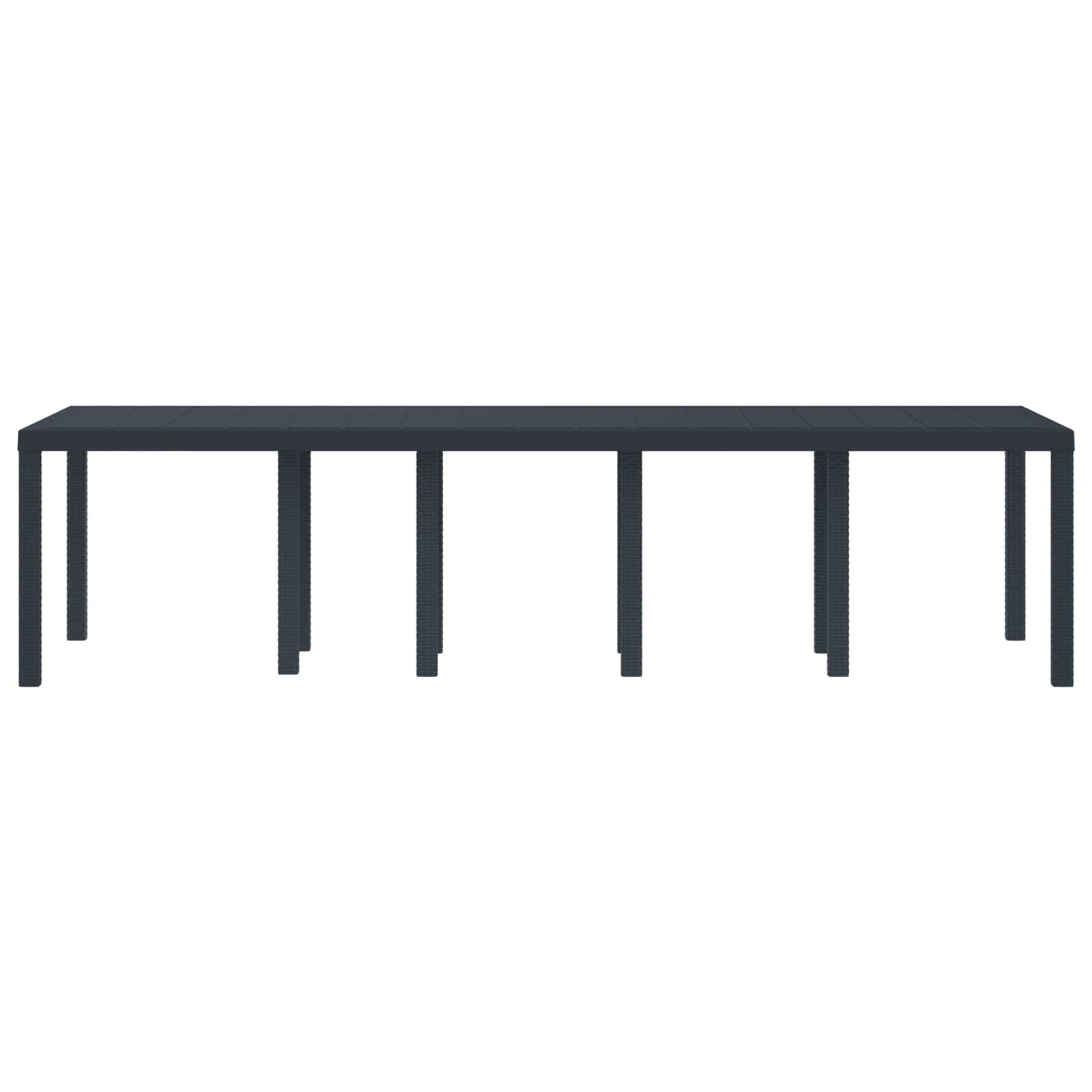 Garden Table Anthracite 300 x 100 x 73 cm Poly Rattan