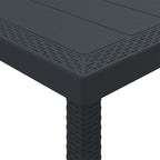 Garden Table Anthracite 350 x 100 x 74 cm Poly Rattan
