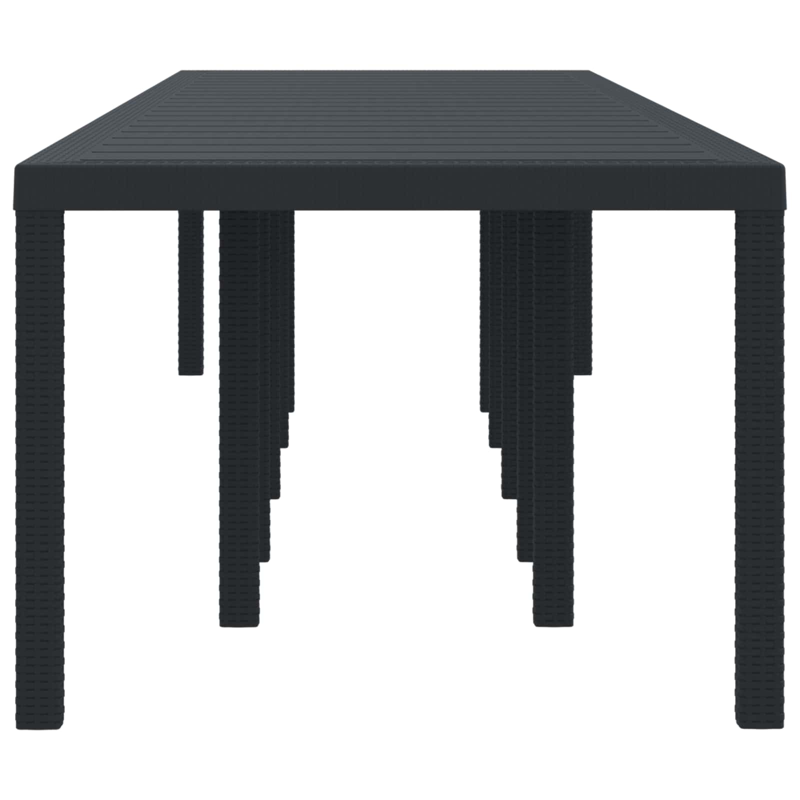 Garden Table Anthracite 350 x 100 x 74 cm Poly Rattan