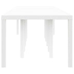 Garden Table White 350 x 100 x 74 cm Poly Rattan