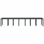 Garden Table Anthracite 400 x 100 x 73 cm Poly Rattan