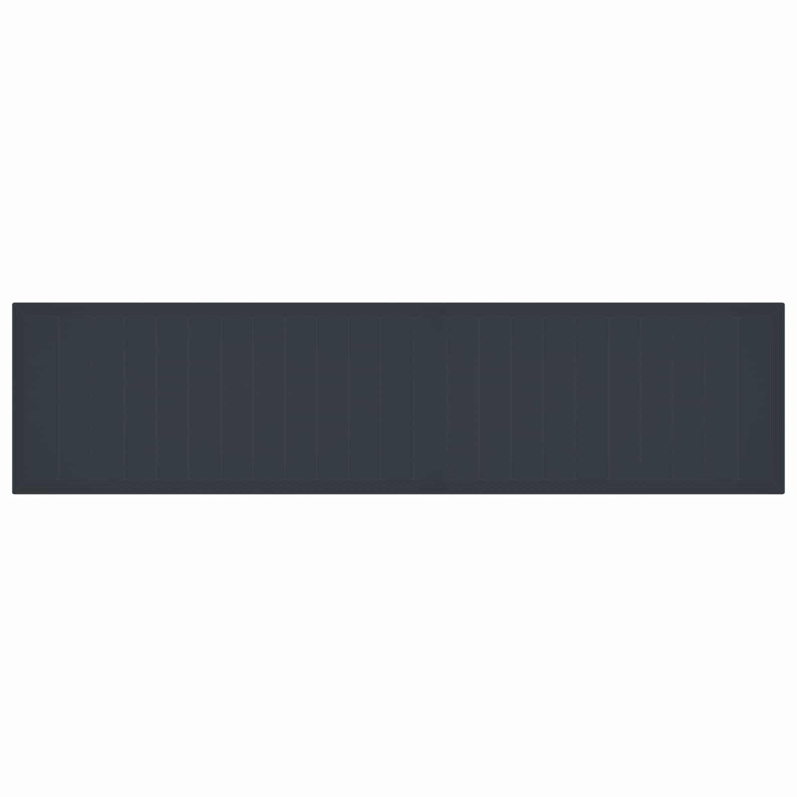 Garden Table Anthracite 400 x 100 x 73 cm Poly Rattan