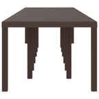 Garden Table Brown 400 x 100 x 73 cm Poly Rattan