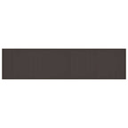 Garden Table Brown 400 x 100 x 73 cm Poly Rattan