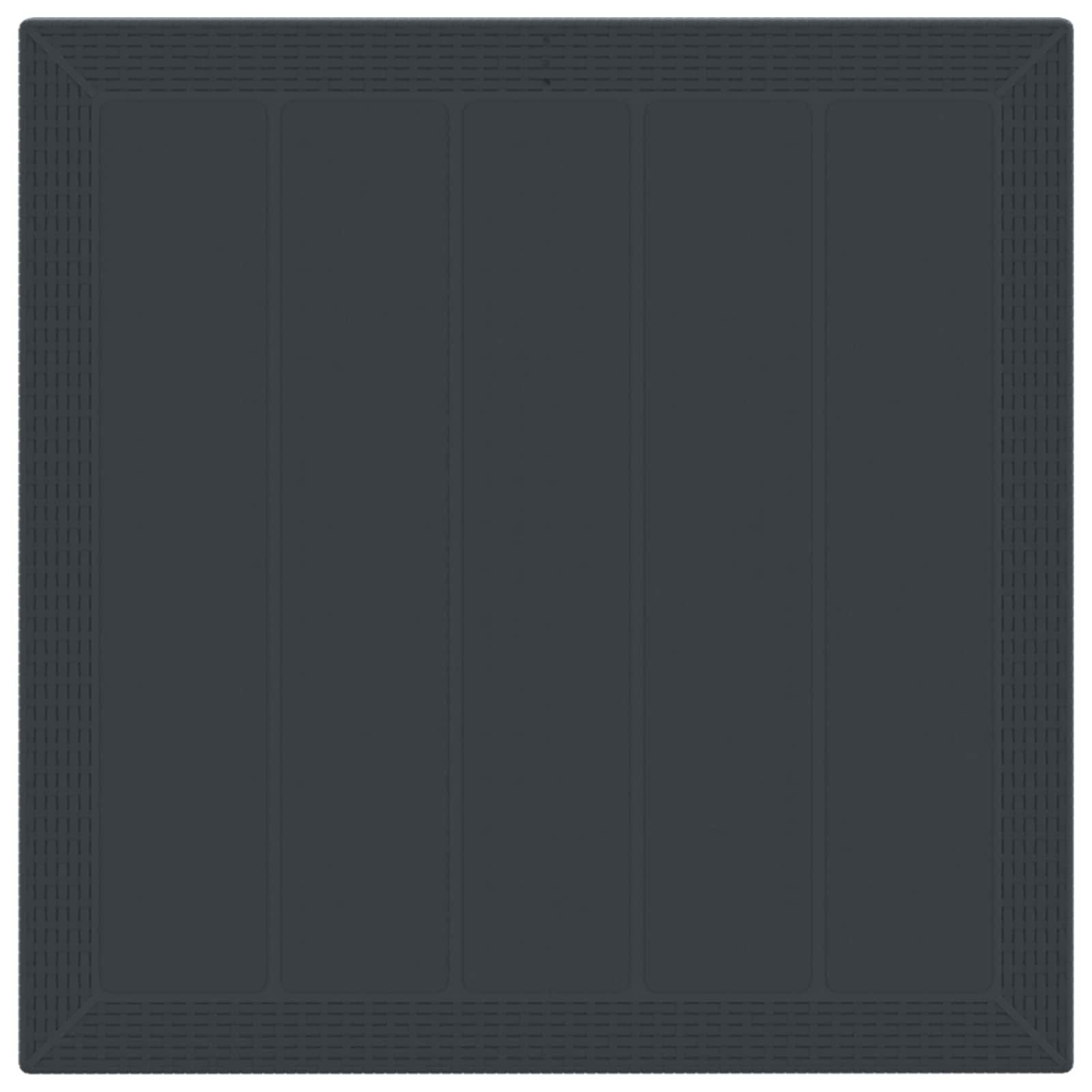 Garden Dining Set 5 pcs Anthracite Polypropylene