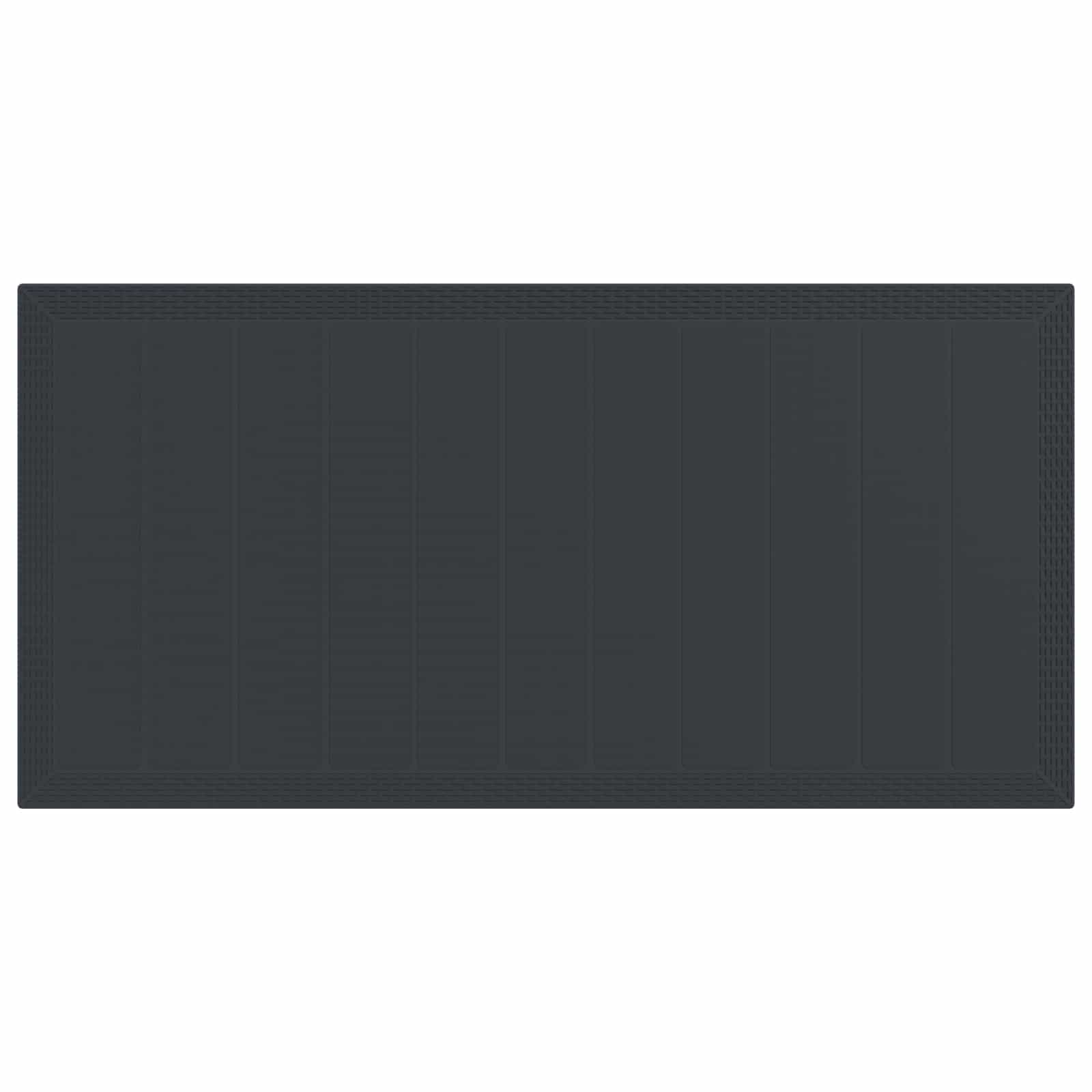 Garden Dining Set 9 pcs Anthracite Polypropylene