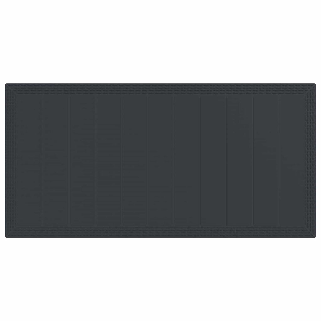 Garden Dining Set 9 pcs Anthracite Polypropylene