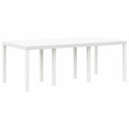 Garden Dining Set 9 pcs White Polypropylene