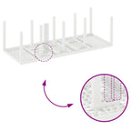 Garden Dining Set 11 pcs White Polypropylene