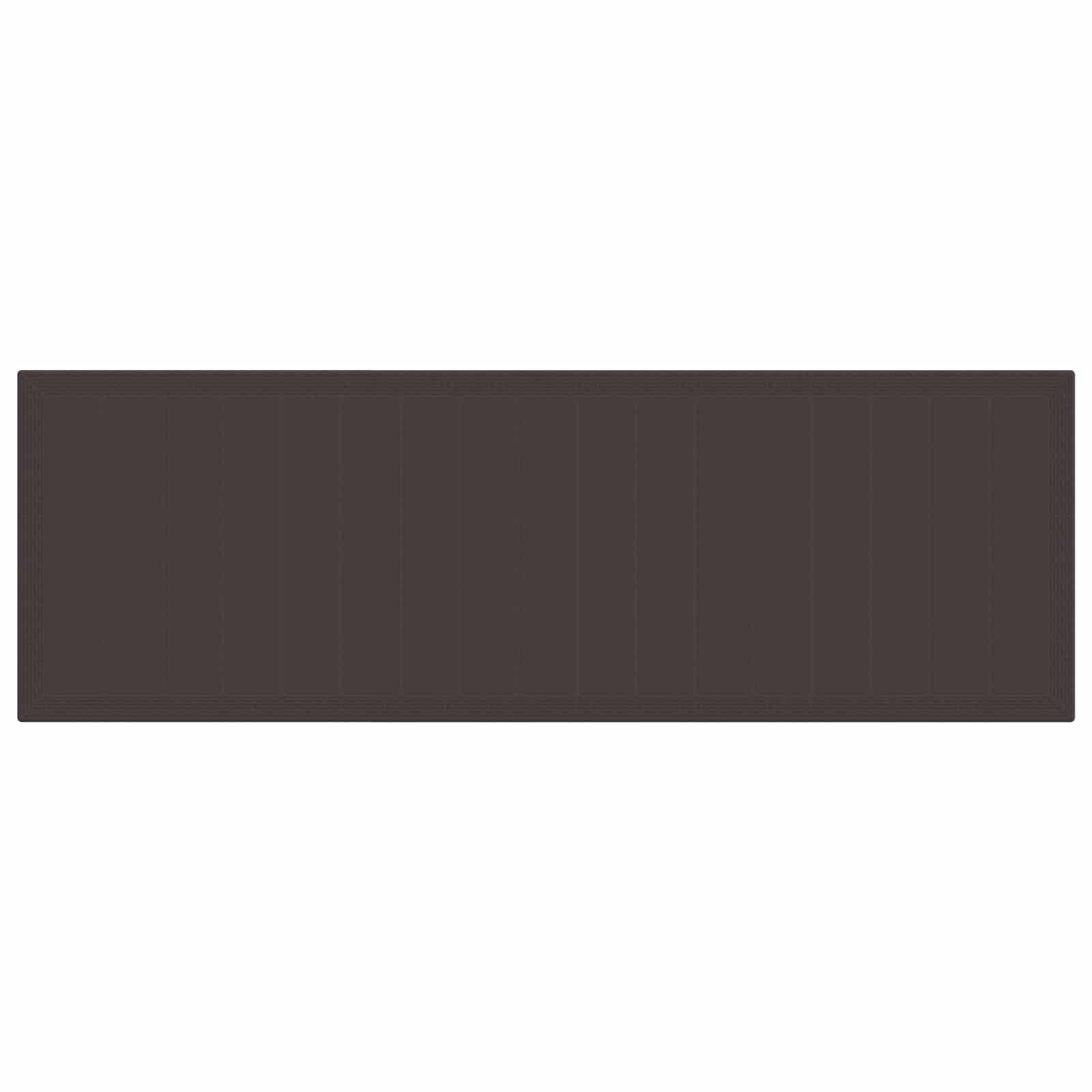 Garden Dining Set with Cushion 13 pcs Brown and Light grey