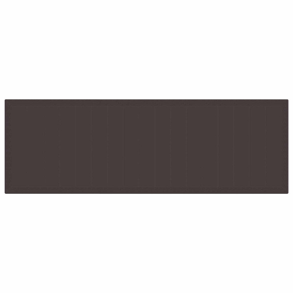 Garden Dining Set with Cushion 13 pcs Brown Rattan