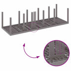 Garden Dining Set with Cushion Light grey and Anthracite