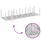 Garden Dining Set 15 pcs White Polt rattan